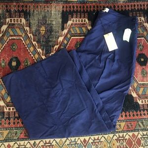 Anthropologie Elevenses wide leg flare pants 12